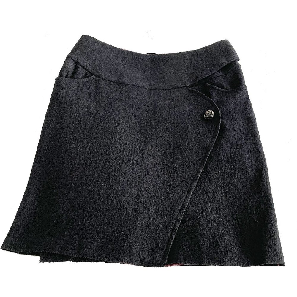 Stunning Handmade One of a Kind Boiled Wool Skirt
